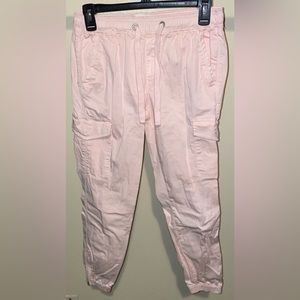 NWOT Sanctuary Standard Surplus Crop Leg Cargo Pants Pink size XS